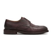 Elegante Heren Derby Schoenen met Openwerk Decoratie Kazar , Brown , H...