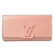 Pre-owned Leather wallets Louis Vuitton Vintage , Pink , Dames