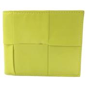 Pre-owned Leather wallets Bottega Veneta Vintage , Yellow , Heren