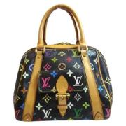 Pre-owned Canvas handbags Louis Vuitton Vintage , Black , Dames