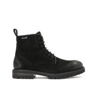 Zwarte Nubuck Enkellaarzen Kazar , Black , Heren