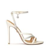 Versierde sandalen uit de trouwcollectie Kazar , Beige , Dames