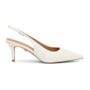 Elegante lage hakken pumps uit de trouwcollectie Kazar , Beige , Dames