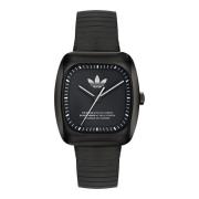 Unisex Horloge Retro Wave One Adidas , Black , Heren