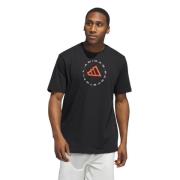 Sporty Emblem G T-shirt Adidas , Black , Heren