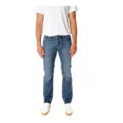 Klassieke Straight Fit Mid Waist Jeans Diesel , Blue , Heren