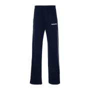 Gebreide wollen broek blauw gestreept detail Dsquared2 , Blue , Heren