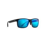 Red Sands Zonnebril Zwart Rechthoekig Blauw Maui Jim , Black , Unisex