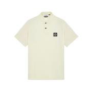 Slim Fit Polo Shirt 2Sc17 Stone Island , Beige , Heren