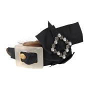 Kristal Knoop Haar Hoofdband met Frangia Bianca Dolce & Gabbana , Blac...