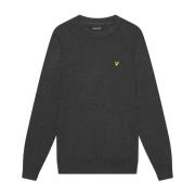 Cotton Merino Crew Neck Jumper Lyle & Scott , Gray , Heren