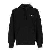 Hoodie met geborduurd script Carhartt Wip , Black , Heren