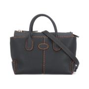 Zwarte Schoudertas van Pebble-leer Tod's , Black , Dames