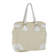 Pre-owned Canvas totes Prada Vintage , Beige , Dames