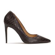 Bruine pumps met een exotisch motief Kazar , Brown , Dames