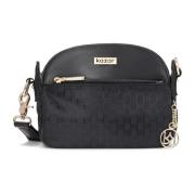 Dames zwarte messenger tas Kazar , Black , Dames