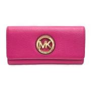 Pre-owned Leather wallets Michael Kors Pre-owned , Pink , Dames