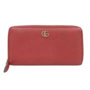 Pre-owned Leather wallets Gucci Vintage , Red , Dames