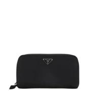 Pre-owned Canvas wallets Prada Vintage , Black , Dames