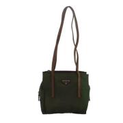 Pre-owned Fabric prada-bags Prada Vintage , Green , Dames