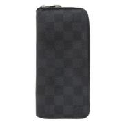 Pre-owned Canvas wallets Louis Vuitton Vintage , Gray , Heren