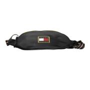 Zwarte Heren Heuptas Geborduurd Logo Tommy Hilfiger , Black , Heren