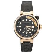 Pre-owned Fabric watches Louis Vuitton Vintage , Black , Dames