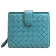 Pre-owned Leather wallets Bottega Veneta Vintage , Blue , Dames