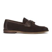 Bruin suède en graanleer loafers Kazar , Brown , Heren