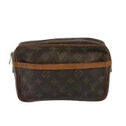 Pre-owned Canvas clutches Louis Vuitton Vintage , Brown , Dames