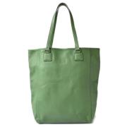 Pre-owned Leather shoulder-bags Loewe Pre-owned , Green , Dames