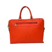 Pre-owned Leather louis-vuitton-bags Louis Vuitton Vintage , Orange , ...