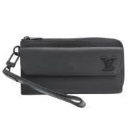 Pre-owned Canvas wallets Louis Vuitton Vintage , Black , Heren