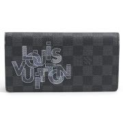 Pre-owned Canvas wallets Louis Vuitton Vintage , Black , Dames