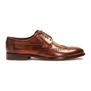 Klassieke bruine brogues met een rozetdecoratie Kazar , Brown , Heren