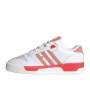 Lage Sneakers Rood Wit Blauw Adidas , White , Dames