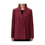 Oversize Blazer met Reverskraag Hugo Boss , Red , Dames