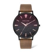 Herenhorloge Zwart Bruin Police , Brown , Heren