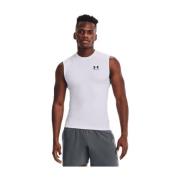 Compressie Mouwloze Basislaag Under Armour , White , Heren