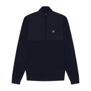 Gebreide Volledige Rits Trui Lyle & Scott , Blue , Heren