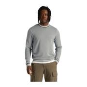 Tipped Crew Neck Jumper Lyle & Scott , Blue , Heren