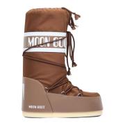 Waterafstotende Snowboots met Logo Motif Moon Boot , Brown , Heren