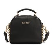 Zwarte kleine handtas met strass Kazar , Black , Dames