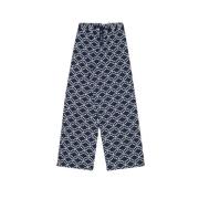 Straight-cut Pants Set The New Society , Blue , Dames