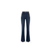 Klassieke Denim Jeans voor Dagelijks Gebruik Elisabetta Franchi , Blue...