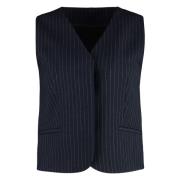 Pin-striped Single-breasted Vest Calvin Klein , Blue , Dames