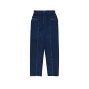 Donker Denim Marais Vrouw Pant The New Society , Blue , Dames