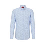 Trendy Men's Shirt Hugo Boss , Blue , Heren