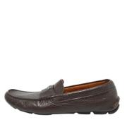 Pre-owned Leather flats Prada Vintage , Brown , Heren