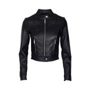 Leather Jackets Michael Kors , Black , Dames